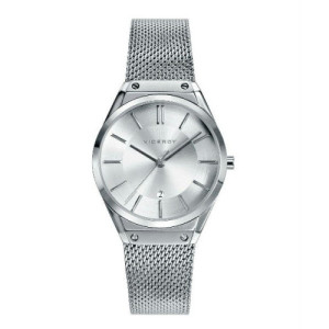 Reloj de moda plateado para mujer con cadena de malla de Viceroy 42234-07
