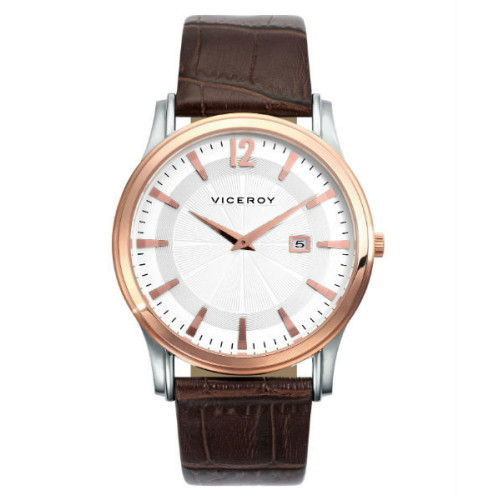 Reloj para Hombre elegante bicolor con correa de piel VICEROY 47801-97