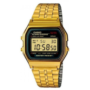 Reloj retro dorado de moda CASIO para hombre y mujer A159WGEA-1EF