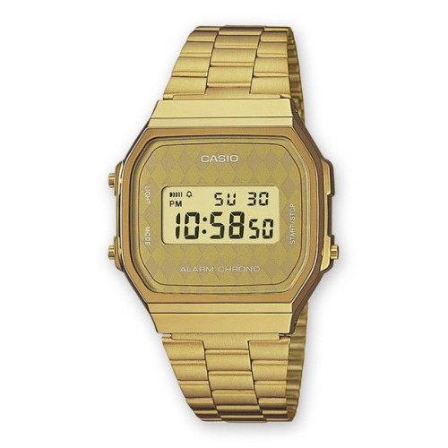 Reloj retro vintage dorado CASIO de moda  A168WG-9BWEF
