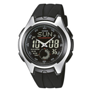Correa original color negro para el reloj Casio AQ-160W-1B, AQ-163W-1B