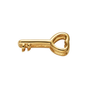 Motivo dorado forma de llave para pulsera