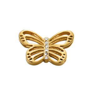 Motivo dorado forma de mariposa para pulsera