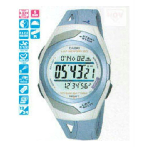 Casio correa original color azul claro para el reloj  STR-300-2CV