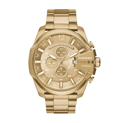 Reloj DIESEL dorado sumergible colección Mega Chief para hombre DZ4360