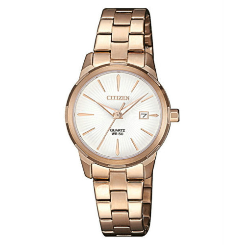 Reloj sumergible para Señora color oro rosa de  Citizen con calendario EU6073-53A