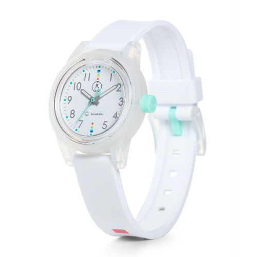 Reloj SmileSolar color blanco con numeros para chicos y mujeres RP29J009Y