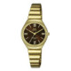 Reloj Acero Sumergible dorado para Mujer esfera chocolate de S293J008Y