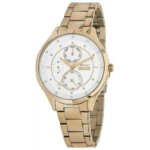Reloj de moda con pulsera color oro rosado multifuncion para mujer Slazenger SL.09.6084.4.04