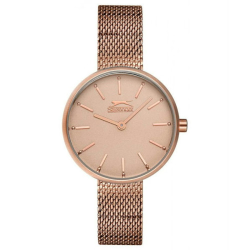 Reloj con cadena malla color oro rosa para mujer SLAZENGER SL.09.6168.3.07