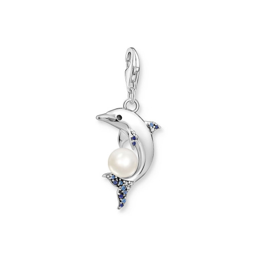 Abalorio Charm delfín con perla