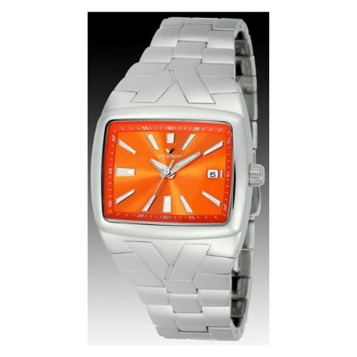 Reloj Cuadrado caballero esfera Naranja Viceroy sumergible 40235-98