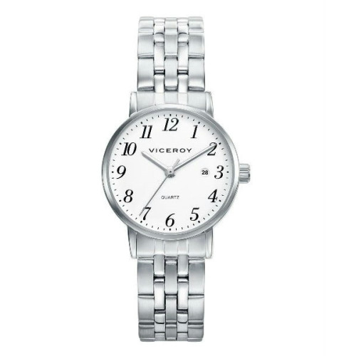 Reloj Pulsera clasico sumergible con cadena y numeros para  señora de Viceroy 42224-01