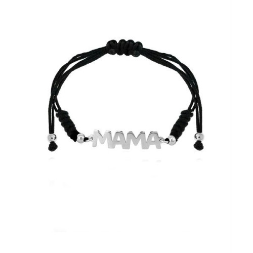 Pulsera Plata Macramé MAMA