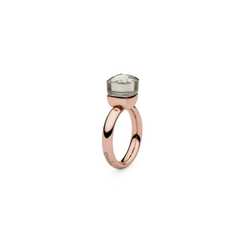 Anillo Acero Rosa Circonita FIRENZE de QUDO Joyas