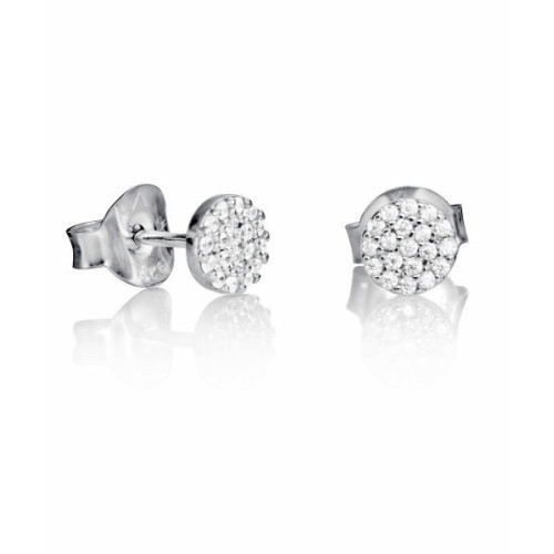 Pendientes Plata Redondos 5mm Circonitas Viceroy