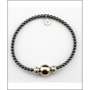 Pulsera elástica plata Larré