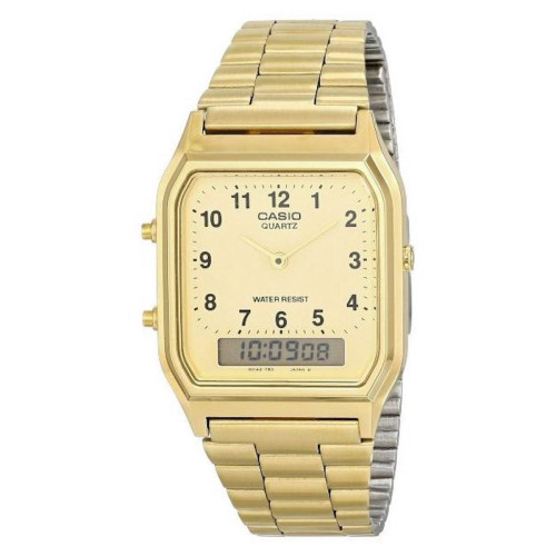 Reloj retro dorado Analógico-digital CASIO AQ-230GA-9B