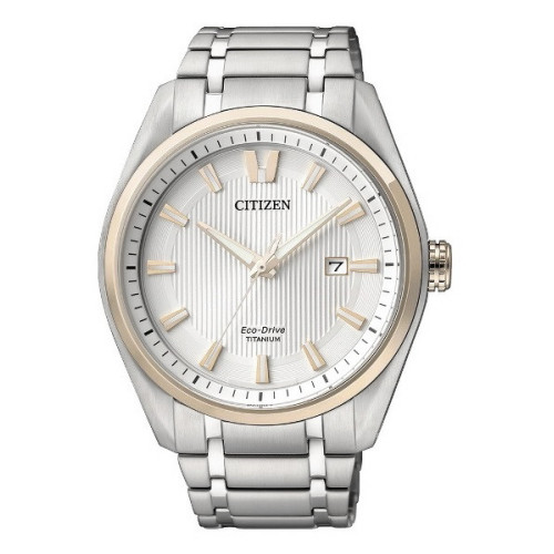 Reloj Citizen bicolor Super Titanio sumergible Caballero AW1244-56A