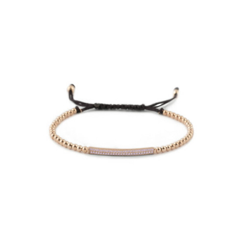 Pulsera Plata Rosa Circonitas Kay de LUXENTER JOYAS