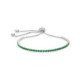 Pulsera Plata WULFJEFF Circonitas Esmeralda LUXENTER