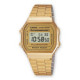 Correa dorada reloj retro Casio A168WG