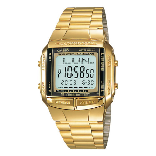 Reloj retro vintage con telememo dorado para hombre CASIO DB-360G-9A