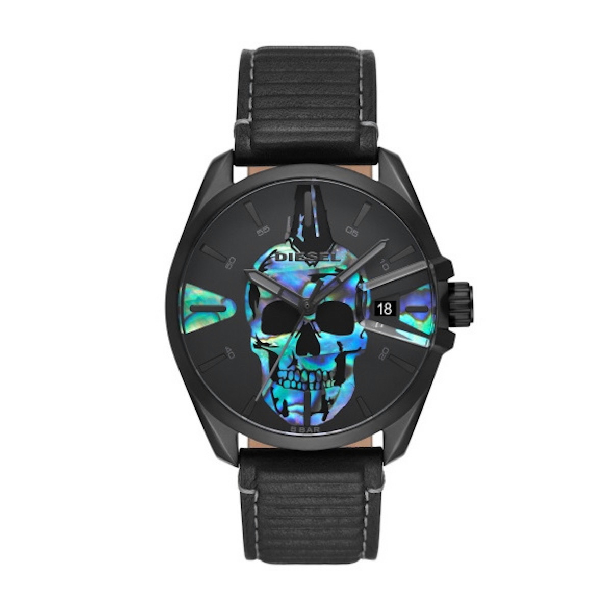 Reloj diesel calavera transparente sale