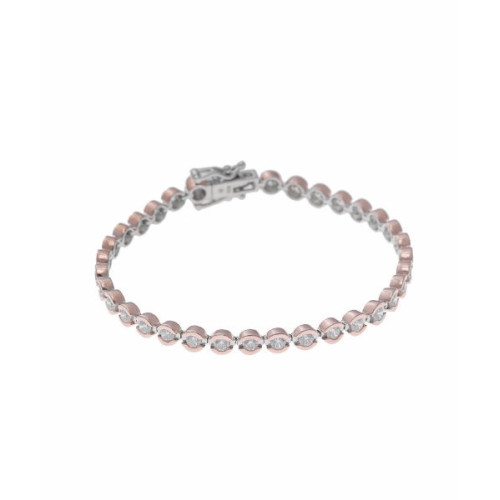 Pulsera Plata Chatones Rosa Circonitas SALVATORE