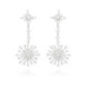 Pendientes Plata Nieve Circonitas Zuka LUXENTER Joyas