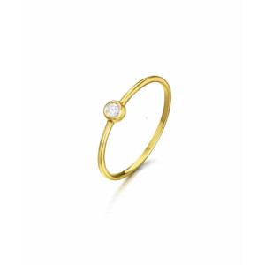 Anillo solitario oro 18k con diamante