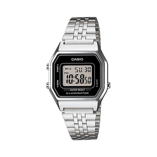 Reloj retro vintage de moda para chica color plata CASIO LA680WEA-1EF