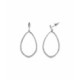 Pendientes Largos Plata Oval Circonitas SALVATORE