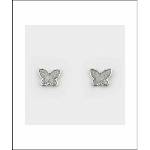 Pendientes Plata Mariposa Circonitas LARRÉ PLATA