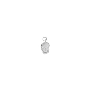 Charm plata Calavera con circonitas