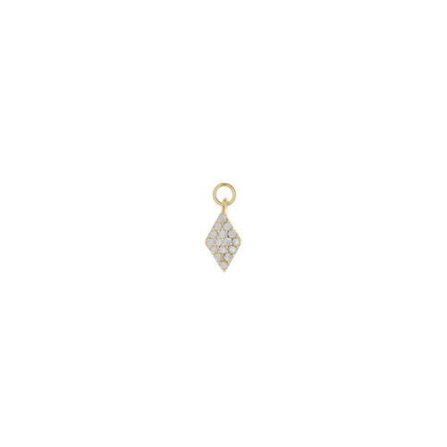 Charm plata Rombo dorado