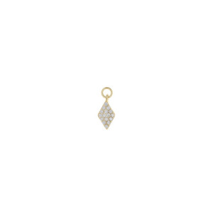 Charm plata Rombo dorado