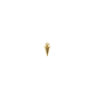 Charm plata cono liso dorado