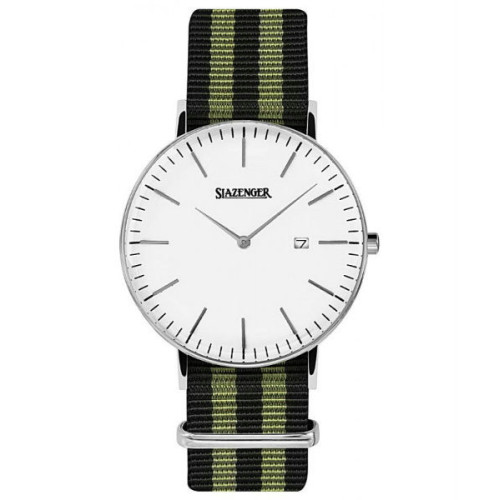 Reloj retro de moda para hombre y mujer unisex con correa de nylon Slazenger SL.09.1980.1.20