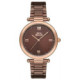 Reloj de vestir para mujer color chocolate SLAZENGER SL.09.6150.3.03