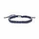 Pulsera Hombre Metal CIANETH Cordón Azul LUXENTER