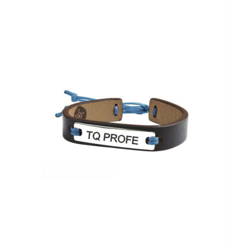 Pulsera Plata Piel Profes -TQ PROFE- MARDUK