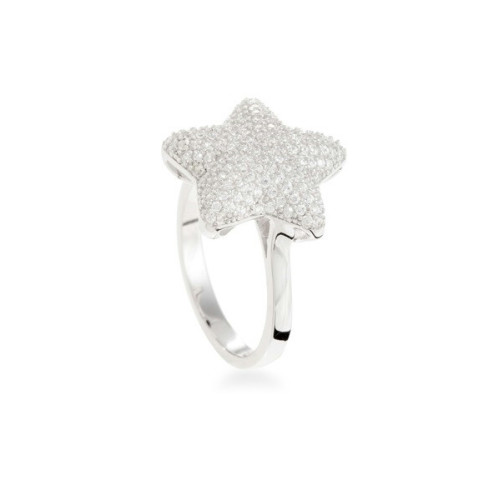 Anillo LUXENTER Plata Estrella Circonitas Pulka de LUXENTER