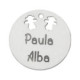 Abalorio plata Niñas Personalizable