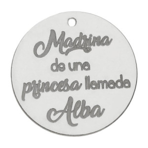 Abalorio plata Madrina