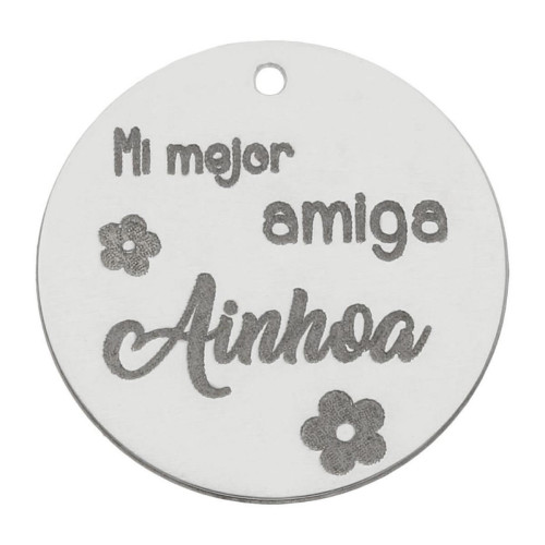 Abalorio plata Amiga