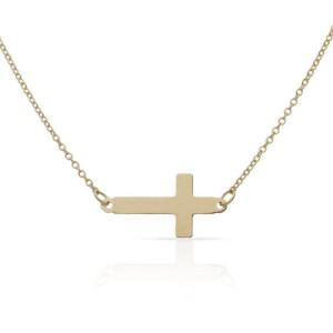 Collar Oro 18 kt con colgante cruz