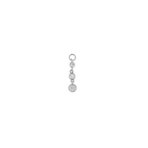 CHARM PLATA RODIO TRES CHATONES CIRCONIT