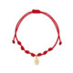 Pulsera 7 nudos nylon rojo colgante  mano hamsa