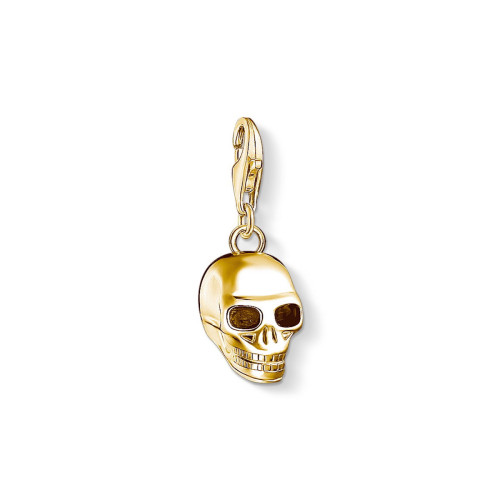 Colgante Charm Thomas Sabo calavera dorada